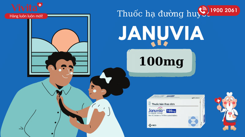 Thuốc trị tiểu đường Januvia 100mg