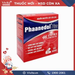 Thuốc giảm đau, hạ sốt Phaanedol Plus Extra
