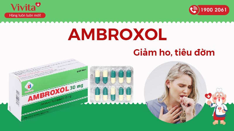 Thuốc tiêu đờm Ambroxol 30mg Domesco