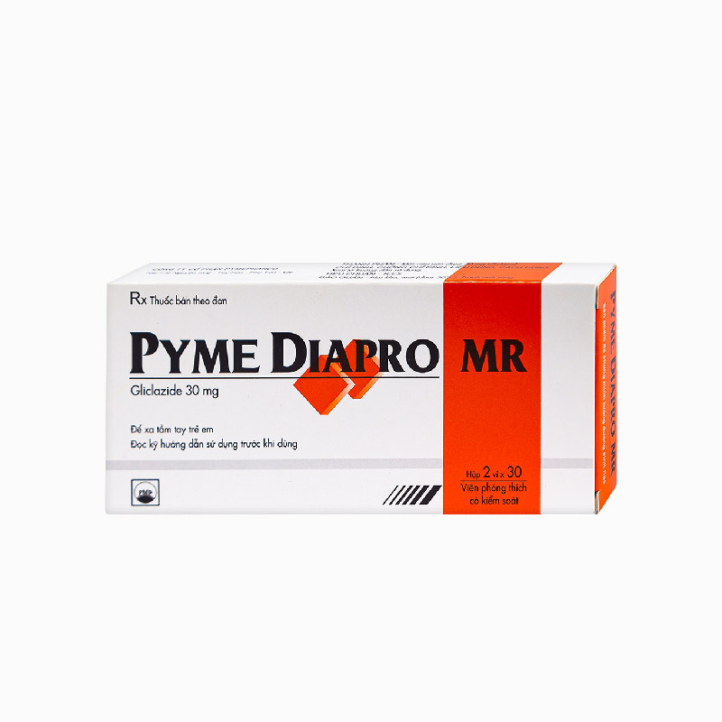 Thuốc trị tiểu đường Pyme Diapro MR | Hộp 60 viên