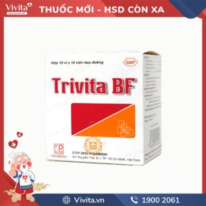 Thuốc bổ sung vitamin B1, B6, B12 Trivita BF