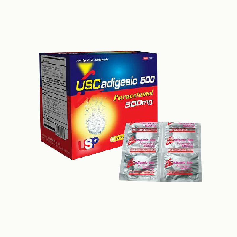 Thuốc giảm đau, hạ sốt Uscadigesic 500 | Hộp 40 viên