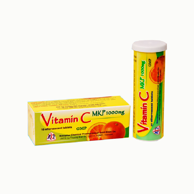 Viên sủi Vitamin C MKP 1000mg | Tuýp 10 viên