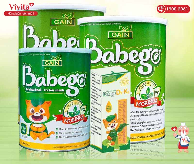 Sữa Babego Hỗ trợ bổ sung chất xơ và tăng cường lợi khuẩn