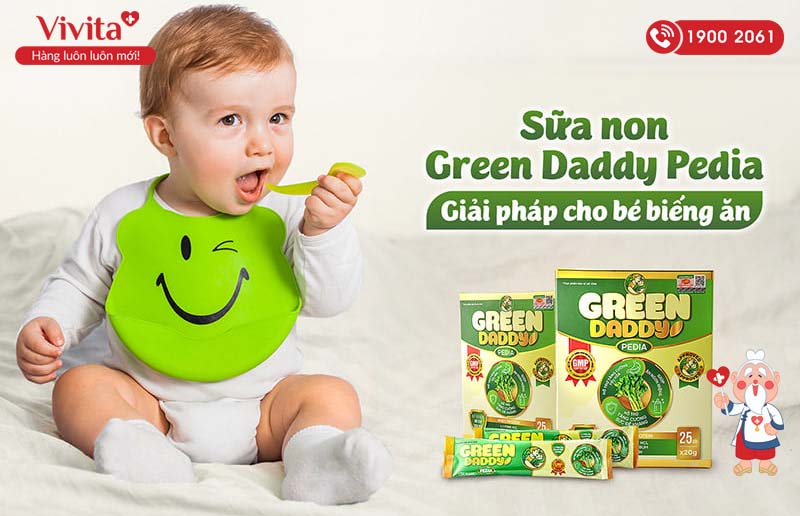 Sữa non tinh chất rau củ Green Daddy Pedia