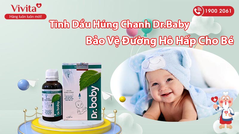 Tinh Dầu Húng Chanh Dr.Baby Hỗ Trợ Trị Cảm Hiệu Quả Và An Toàn Cho Trẻ Nhỏ