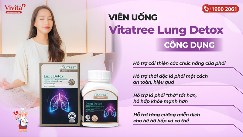 công dụng vitatree lung detox