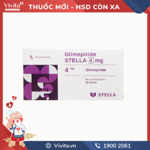 Thuốc trị tiểu đường Glimepiride Stella 4mg