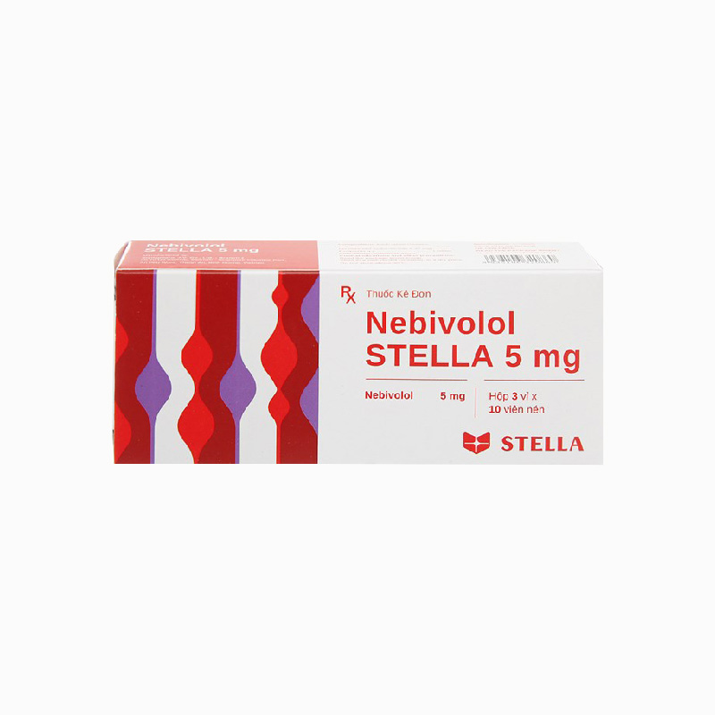 Thuốc trị cao huyết áp Nebivolol Stella 5mg | Hộp 100 viên