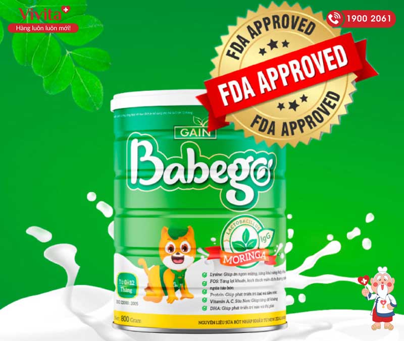sữa non thảo dược chùm ngây Babego Hỗ trợ trẻ bú khỏe, ăn ngon, ăn nhiều
