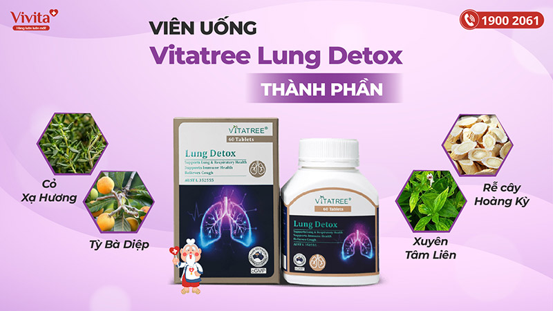 thành phần vitatree lung detox