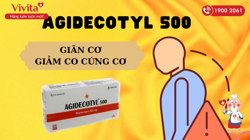 Thuốc giảm đau Agidecotyl 500
