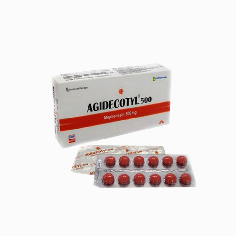 Thuốc giảm đau Agidecotyl 500 | Hộp 24 viên