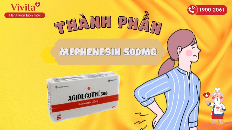 Thành phần của thuốc giảm đau Agidecotyl 500