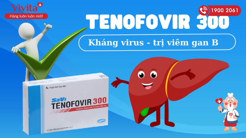 Thuốc kháng virus Savi Tenofovir 300