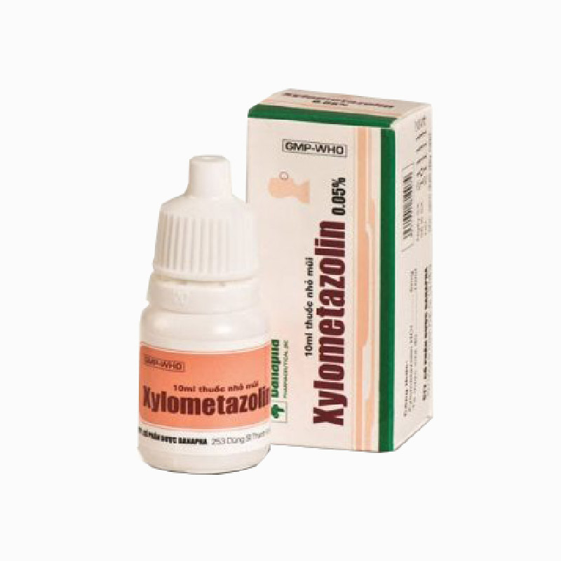 Thuốc nhỏ mũi trị viêm mũi Xylometazolin 0,05% Danapha | Chai 10ml