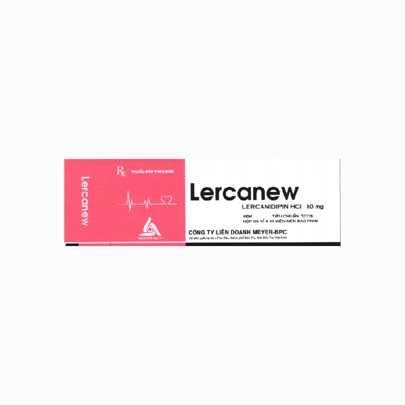 Thuốc trị cao huyết áp Lercanew | Hộp 30 viên