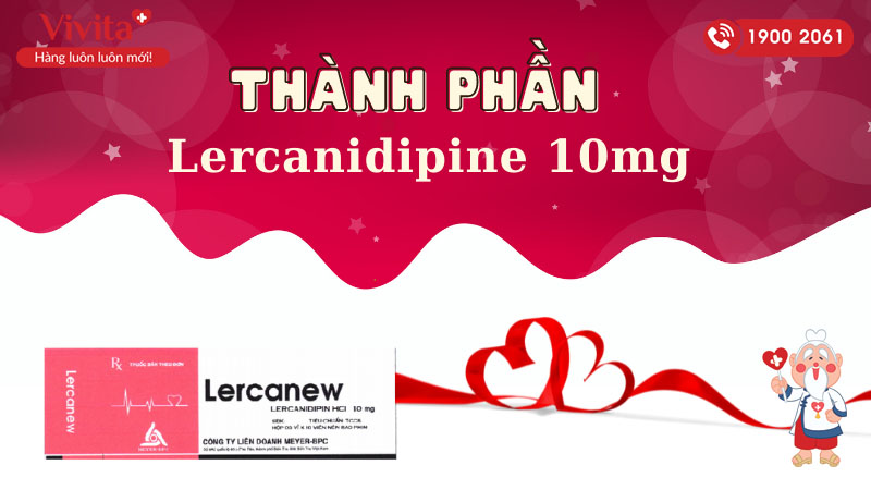 Thành phần của thuốc trị cao huyết áp Lercanew