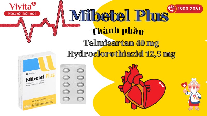 Thành phần của thuốc Mibetel Plus 40mg/12.5mg