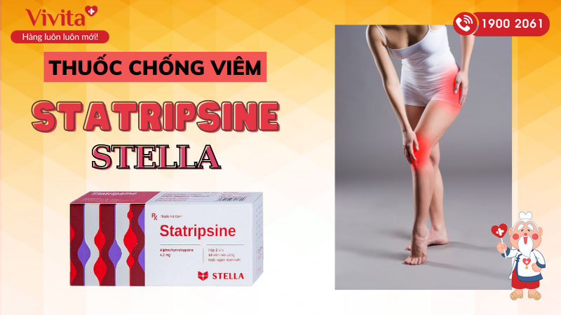 Thuốc kháng viêm, trị phù Statripsine Stella