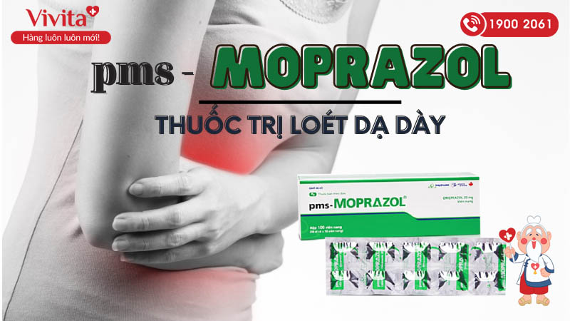 Thuốc trị loét dạ dày, tá tràng pms-Moprazol