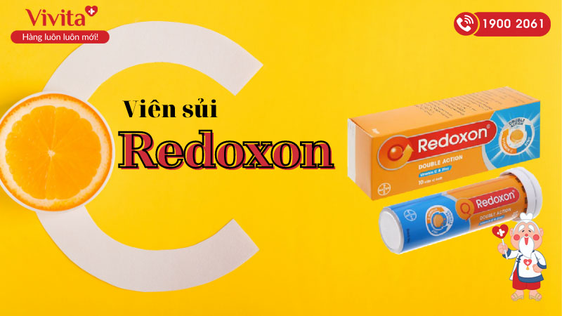 Viên sủi bổ sung vitamin C và kẽm Redoxon Double Action