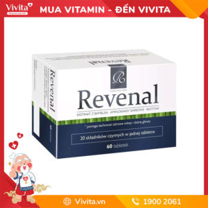 Viên Uống Revenal Hỗ Trợ Chống Rụng Tóc, Giúp Mọc Tóc | Hộp 60 Viên