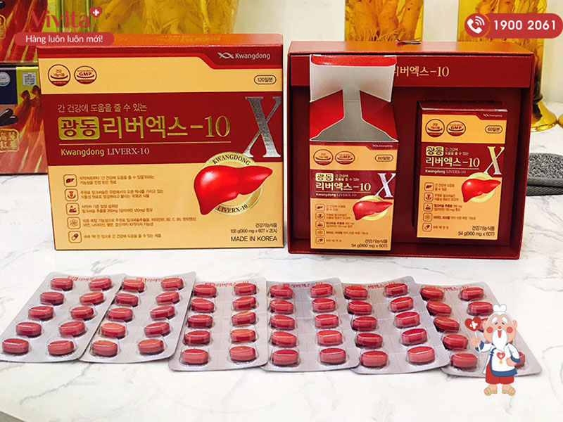 Cách dùng viên bổ gan Kwangdong LiverX-10