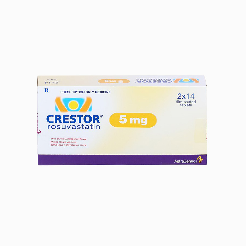 Thuốc trị mỡ máu Crestor 5mg | Hộp 28 viên