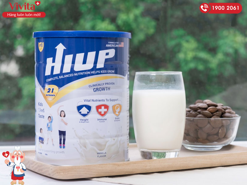 giới thiệu sữa tăng chiều cao hiup