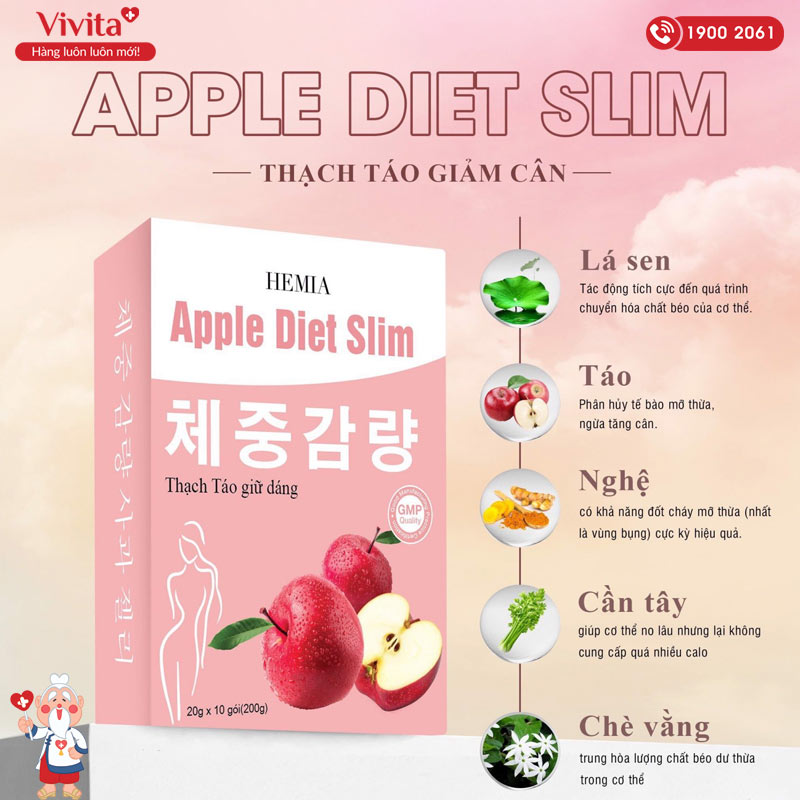 thành phần hemia apple diet slim