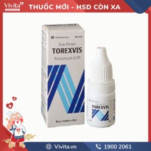 Thuốc nhỏ mắt trị nhiễm trùng Torexvis 0.3%