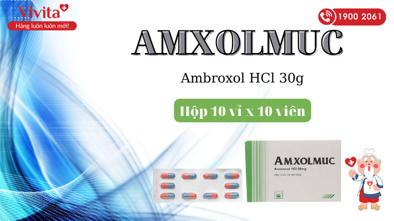 Thuốc trị viêm phế quản Amxolmuc