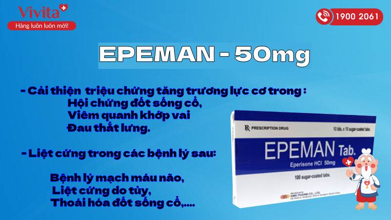 Công dụng thuốc Epeman 50mg