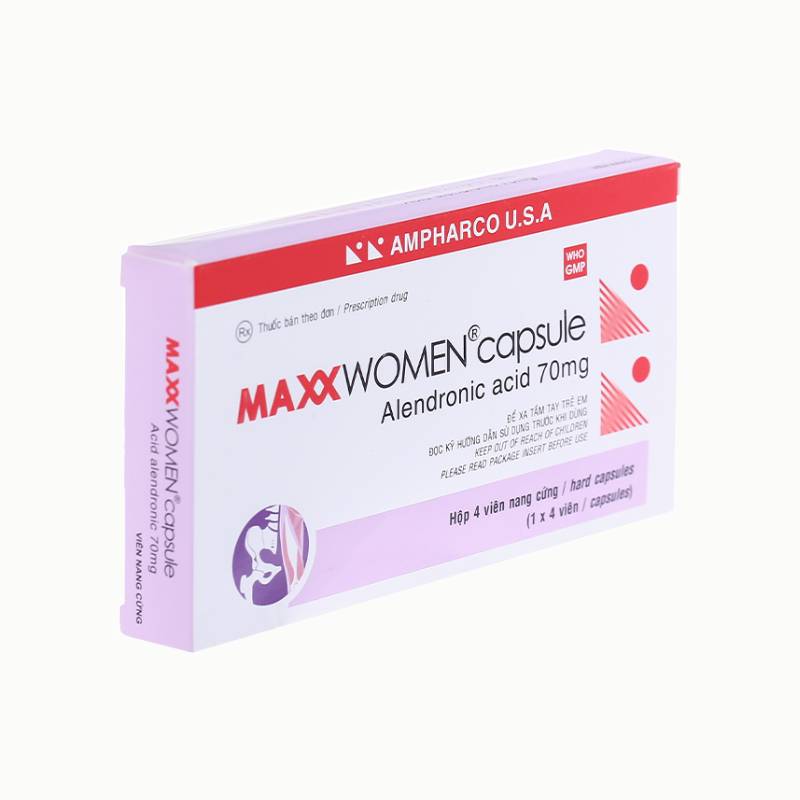 Thuốc điều trị loãng xương Maxx Women 70mg | Hộp 4 viên