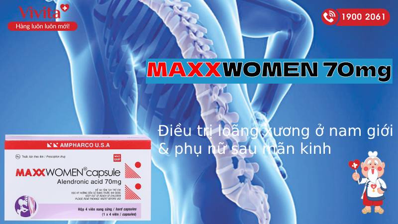 Maxx Women 70mg điều trị loãng xương