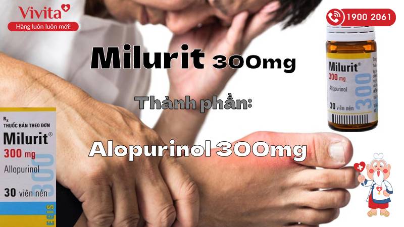Thành phần thuốc Milurit 300mg