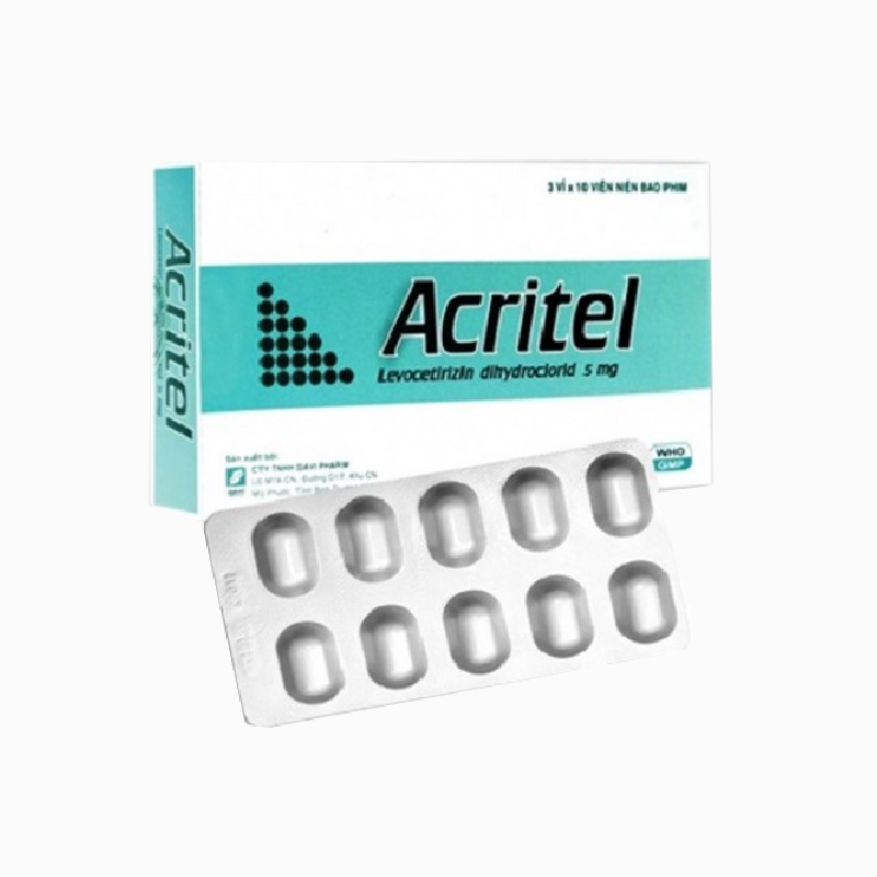 Thuốc chống dị ứng Acritel | Hộp 30 viên