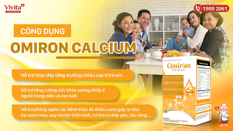 công dụng omiron calcium