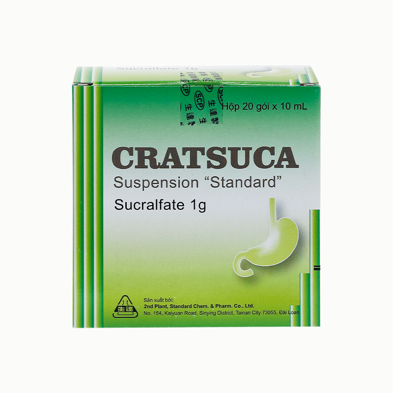 Thuốc trị viêm loét dạ dày Cratsuca | Hộp 20 gói