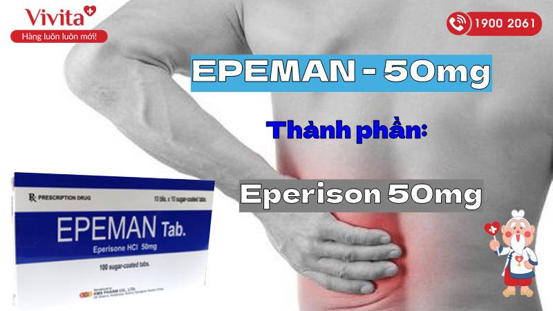 Thành phần thuốc Epeman 50mg