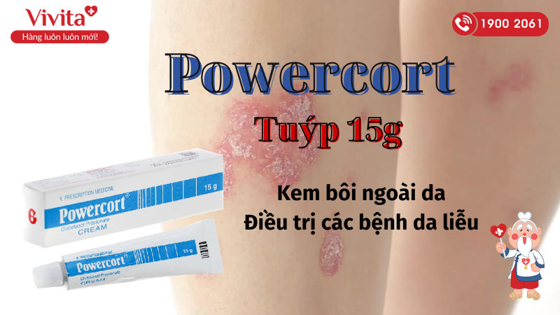 Kem trị vẩy nến, eczema, lupus ban đỏ Powercort