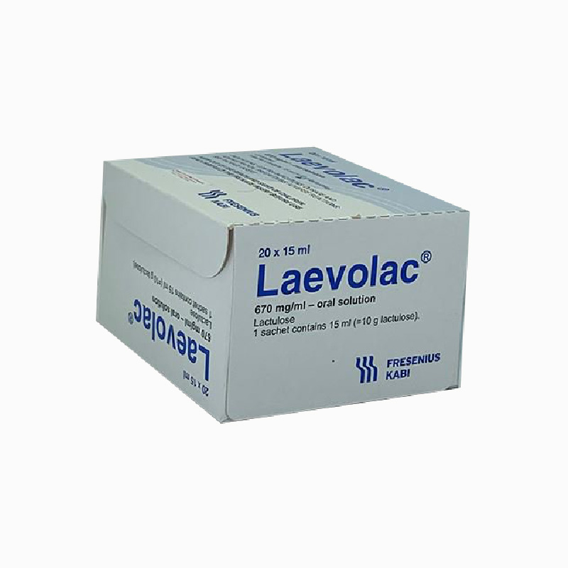 Thuốc trị táo bón, dự phòng bệnh não gan Laevolac | Hộp 20 gói