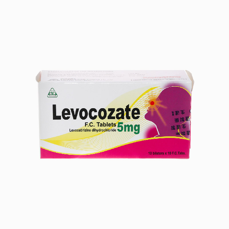 Thuốc trị viêm mũi dị ứng, mày đay Levocozate | Hộp 100 viên
