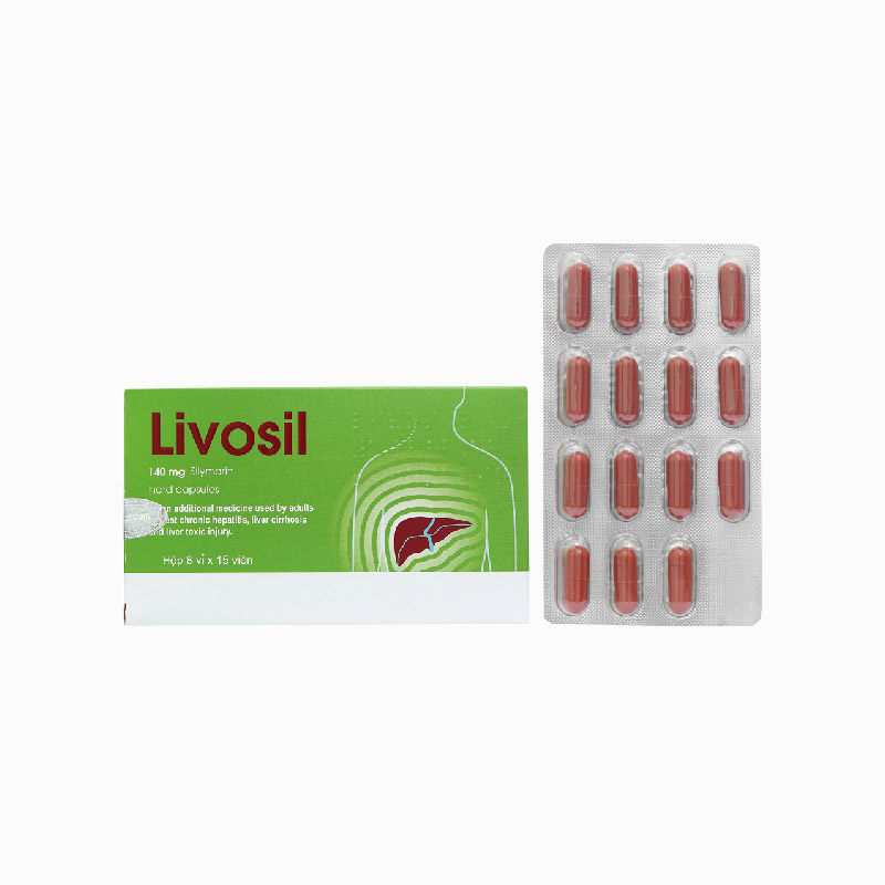 Thuốc trị viêm gan, xơ gan, gan nhiễm độc Livosil | Hộp 120 viên