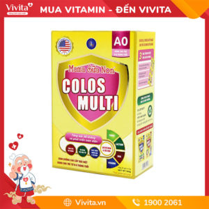 Mama Sữa Non Colos Multi A0 Dành Cho Trẻ Từ 0 Đến 6 Tháng Tuổi (Hộp 25 Gói x 14g)