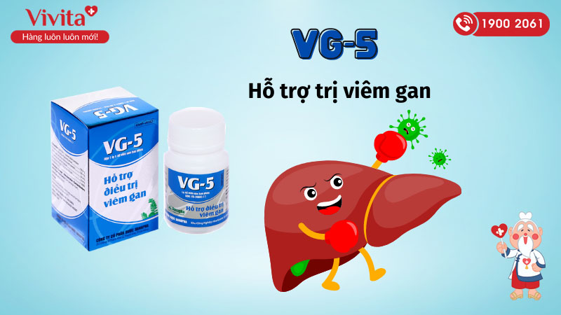Thuốc bổ gan, trị viêm gan VG-5
