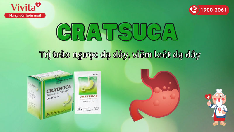 Thuốc trị viêm loét dạ dày Cratsuca