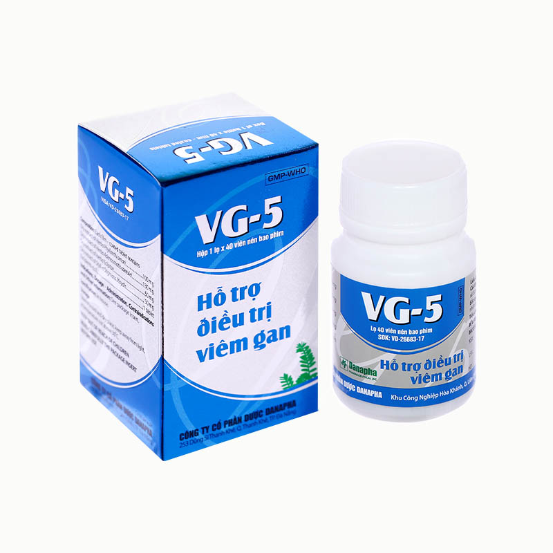 Thuốc bổ gan, trị viêm gan VG-5 | Hộp 40 viên