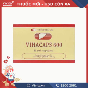 Thuốc cải thiện chức năng gan Vihacaps 600